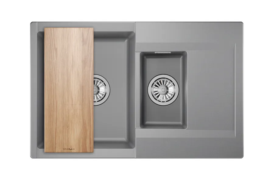 ES-7808, АЛЮМИНИУМ, кухонная мойка, кварц, ESTETICA